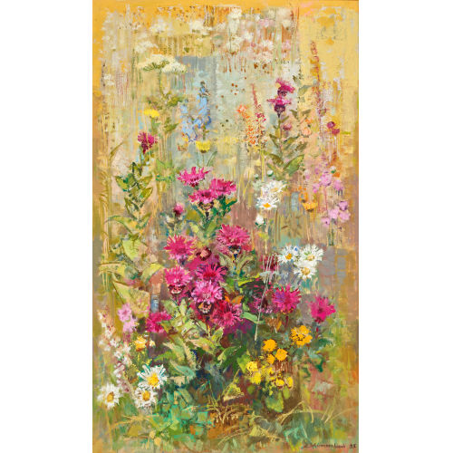 ARMIN SCHWARZENBACH : Bl�hende Blumen auf der Wiese (DOBIASCHOFSKY AUKTIONEN AG)