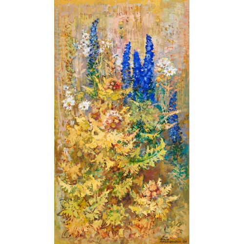 ARMIN SCHWARZENBACH : Bl�hende Blumen auf der Wiese (DOBIASCHOFSKY AUKTIONEN AG)