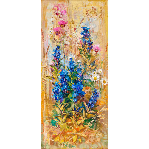 ARMIN SCHWARZENBACH : Bl�hende Blumen auf der Wiese (DOBIASCHOFSKY AUKTIONEN AG)