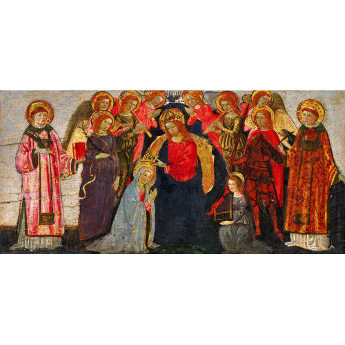 MEISTER DER EPIPHANIE VON FIESOLE : Incoronazione di Maria Vergine tra santi e angeli musicanti (DOBIASCHOFSKY AUKTIONEN AG)