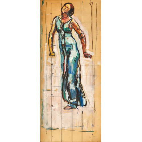 FERDINAND HODLER : Figurenstudie zu 'Blick in die Unendlichkeit' (DOBIASCHOFSKY AUKTIONEN AG)