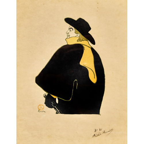 HENRI DE TOULOUSE-LAUTREC : 'Aristide Bruant' (DOBIASCHOFSKY AUKTIONEN AG)