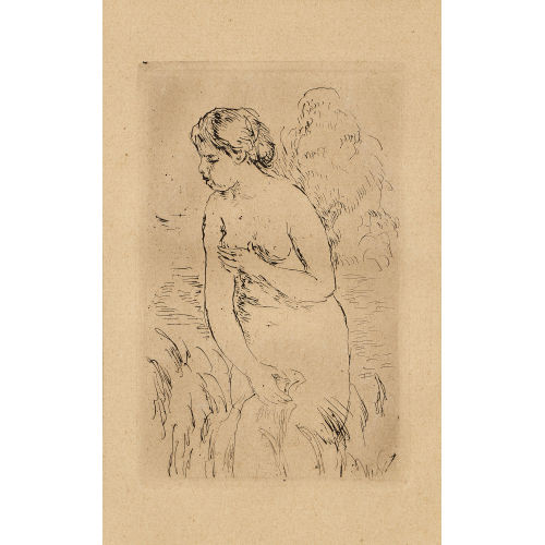 PIERRE-AUGUSTE RENOIR : 'Baigneuse debout' (DOBIASCHOFSKY AUKTIONEN AG)