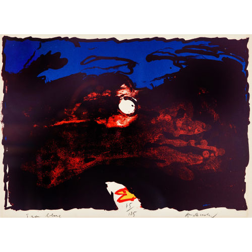 PIERRE ALECHINSKY : 'Iron blue' (DOBIASCHOFSKY AUKTIONEN AG)