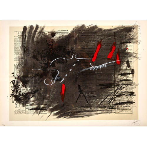 ANTONI T�PIES : Ohne Titel (DOBIASCHOFSKY AUKTIONEN AG)