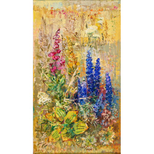 ARMIN SCHWARZENBACH : Bl�hende Blumen auf der Wiese (DOBIASCHOFSKY AUKTIONEN AG)