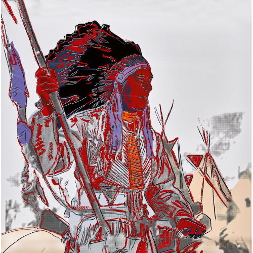 ANDY WARHOL : 'War Bonnet Indian' (DOBIASCHOFSKY AUKTIONEN AG)