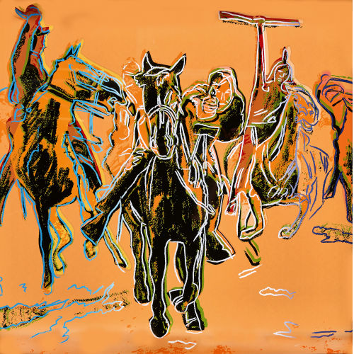 ANDY WARHOL : 'Action picture' (DOBIASCHOFSKY AUKTIONEN AG)