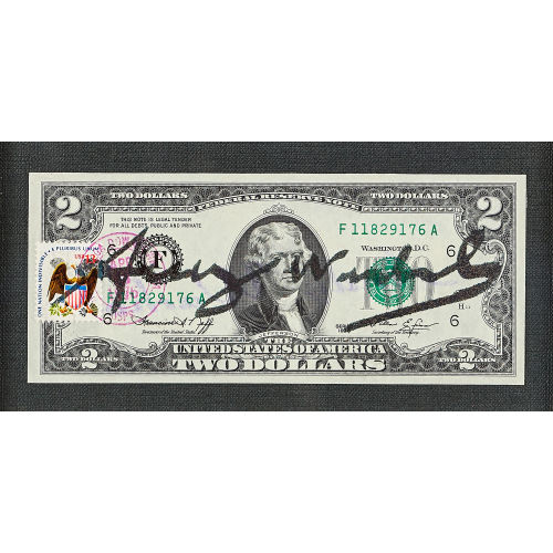 ANDY WARHOL : Dollarnote (DOBIASCHOFSKY AUKTIONEN AG)