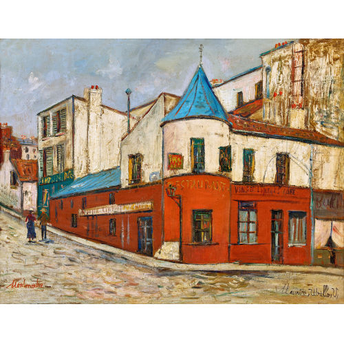 MAURICE UTRILLO : 'Le Restaurant de la Tourelle  Montmartre' (DOBIASCHOFSKY AUKTIONEN AG)