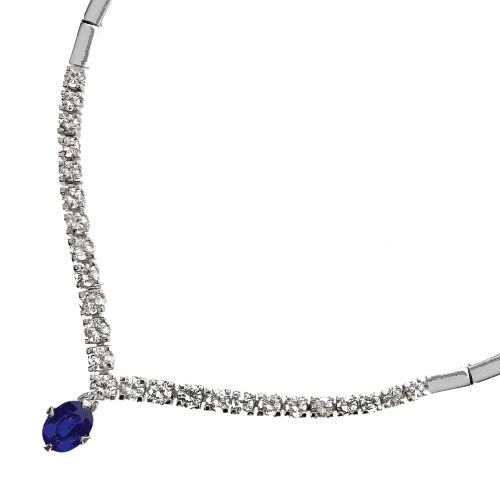 SAPHIR-BRILLANT-COLLIER : (DOBIASCHOFSKY AUKTIONEN AG)