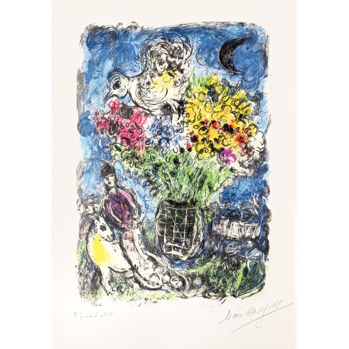 MARC CHAGALL : 'Der Nachtstrauss' (DOBIASCHOFSKY AUKTIONEN AG)