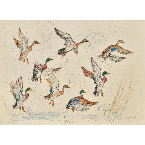 FRITZ HUG : Fliegende Enten (DOBIASCHOFSKY AUKTIONEN AG)