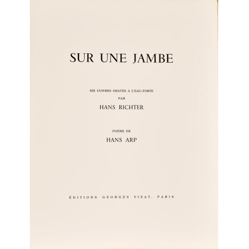 HANS RICHTER : Hans Arp: 'Sur une jambe' (DOBIASCHOFSKY AUKTIONEN AG)