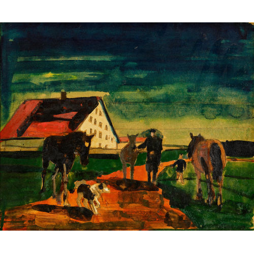 ALBERT SCHNYDER : 'Au cr�puscule' (DOBIASCHOFSKY AUKTIONEN AG)