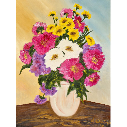 PASCALE FURTW�NGLER : Chrysanthemen in Vase (DOBIASCHOFSKY AUKTIONEN AG)