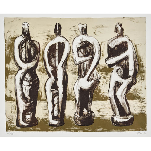 HENRY MOORE : 'Four standing figures' (DOBIASCHOFSKY AUKTIONEN AG)