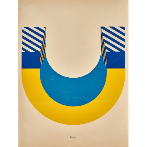 KUMI SUGAI : 'U jaune et bleu' (DOBIASCHOFSKY AUKTIONEN AG)