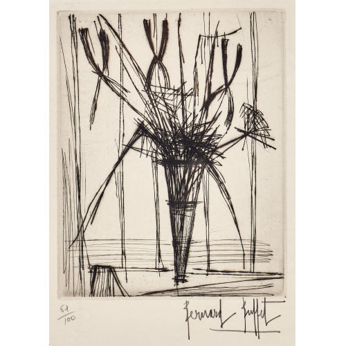 BERNARD BUFFET : Blumenvase (DOBIASCHOFSKY AUKTIONEN AG)