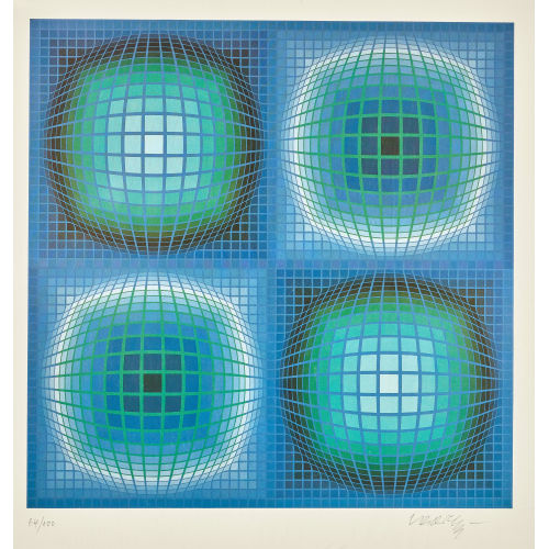 VICTOR VASARELY : 'Diorre-Kc' (DOBIASCHOFSKY AUKTIONEN AG)