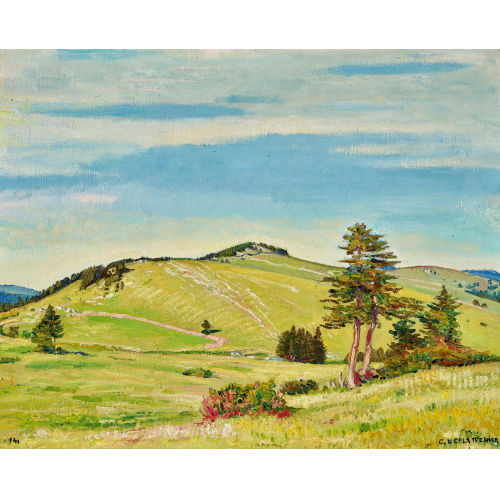 CHARLES L'EPLATTENIER : 'Mt. Racine. Soir' (DOBIASCHOFSKY AUKTIONEN AG)