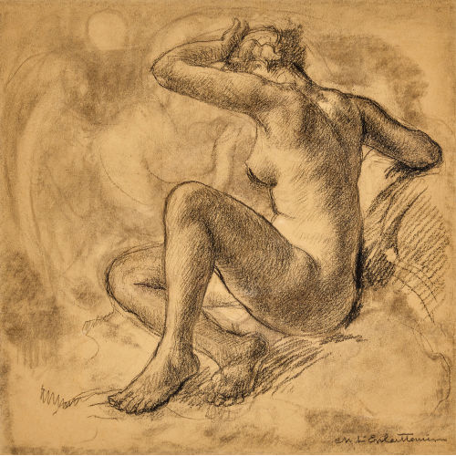 CHARLES L'EPLATTENIER : Femme nue (DOBIASCHOFSKY AUKTIONEN AG)