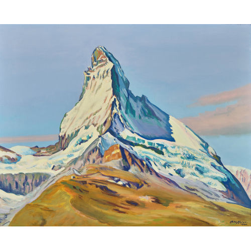 ALBERT NYFELER : 'Matterhorn von Findelen aus' (DOBIASCHOFSKY AUKTIONEN AG)