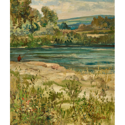 LEO DECK : 'An der Aare' (DOBIASCHOFSKY AUKTIONEN AG)