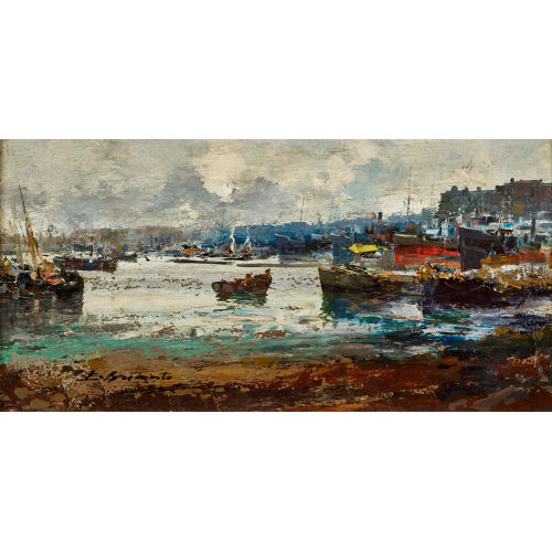 EZELINO BRIANTE : 'Porto di Genova' (DOBIASCHOFSKY AUKTIONEN AG)