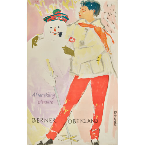 HANS FALK : 'After skiing pleasure Berner Oberland' (DOBIASCHOFSKY AUKTIONEN AG)