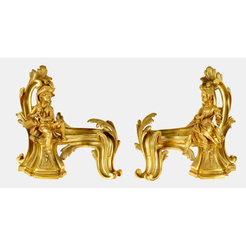 PAAR KAMINB�CKE : Stil Louis XV, Frankreich, Ende 19. Jh (DOBIASCHOFSKY AUKTIONEN AG)