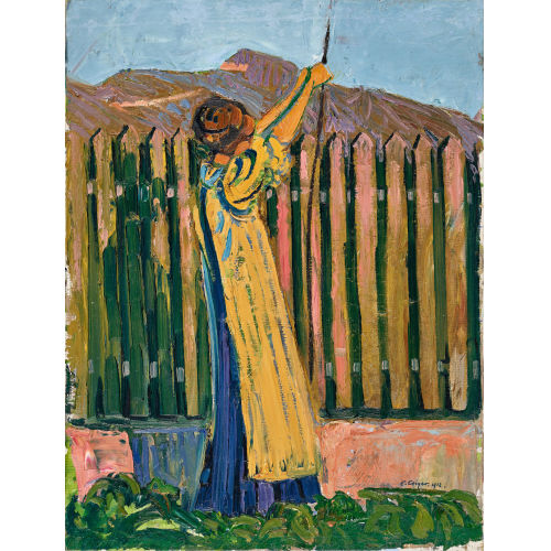 ERNST SAMUEL GEIGER : Frau im Garten (DOBIASCHOFSKY AUKTIONEN AG)