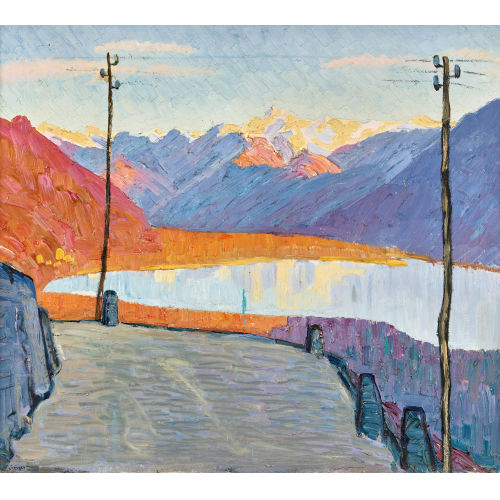 ERNST SAMUEL GEIGER : 'Abend am Langensee' (DOBIASCHOFSKY AUKTIONEN AG)