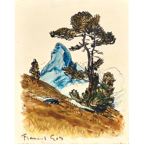 FRAN�OIS GOS : Berglandschaft mit Matterhorn (DOBIASCHOFSKY AUKTIONEN AG)