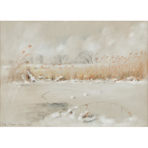 FRAN�OIS DE PORET : Winterliche Seelandschaft (DOBIASCHOFSKY AUKTIONEN AG)