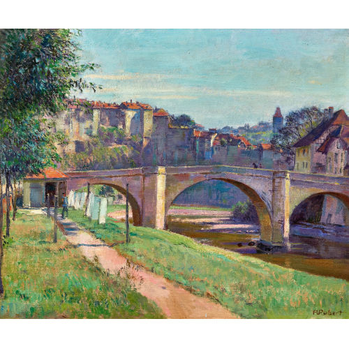 HENRI MARCEL ROBERT : Pont de Saint-Jean � Fribourg (DOBIASCHOFSKY AUKTIONEN AG)