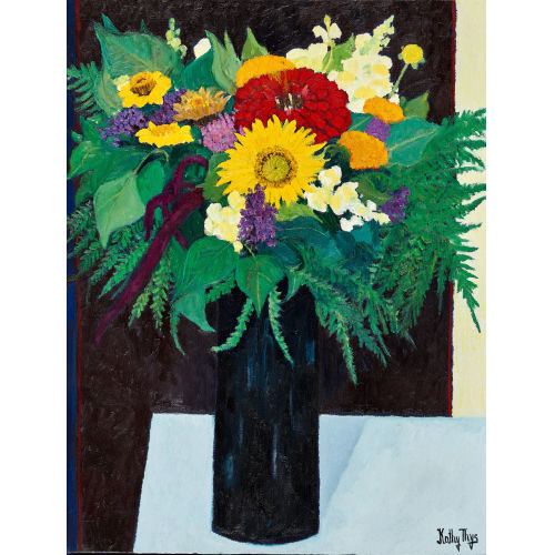 KATHY (EIGTL. THYS-BILL THYS : Blumenstrauss in Vase (DOBIASCHOFSKY AUKTIONEN AG)