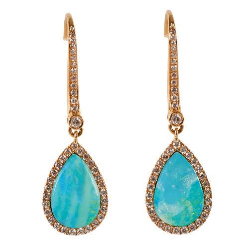 OPAL-DIAMANT-OHRH�NGER : (DOBIASCHOFSKY AUKTIONEN AG)