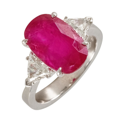 RUBIN-DIAMANT-RING : (DOBIASCHOFSKY AUKTIONEN AG)