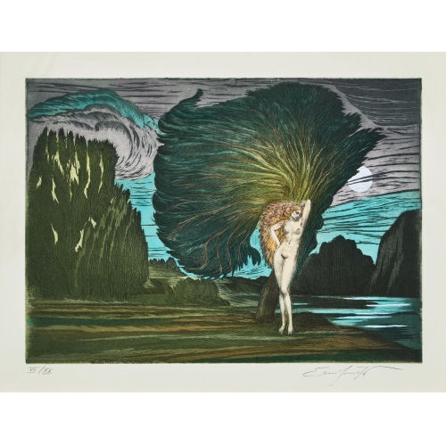 ERNST FUCHS : 'Baum der Aphrodite' (DOBIASCHOFSKY AUKTIONEN AG)