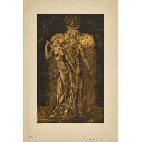 ERNST FUCHS : 'Einer der sieben Zust�nde der Erschaffung des Menschen' (DOBIASCHOFSKY AUKTIONEN AG)