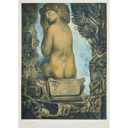 ERNST FUCHS : 'Sagesituation' (DOBIASCHOFSKY AUKTIONEN AG)