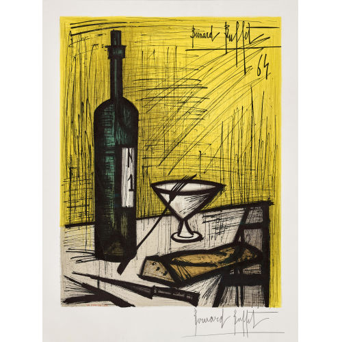 BERNARD BUFFET : Le pain et le vin (DOBIASCHOFSKY AUKTIONEN AG)