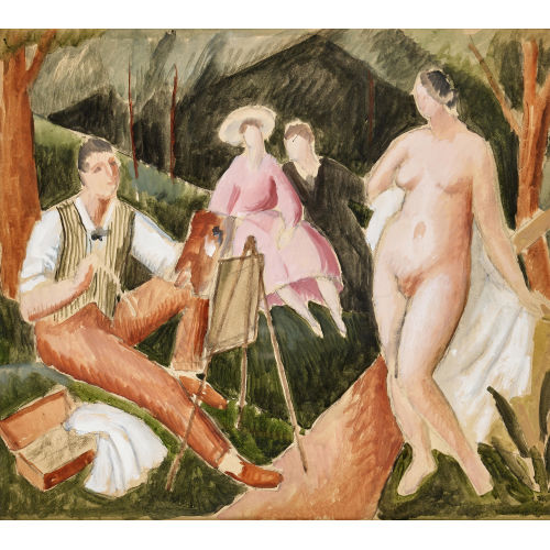 PAUL TH�OPHILE ROBERT : Le peintre et son mod�le (DOBIASCHOFSKY AUKTIONEN AG)