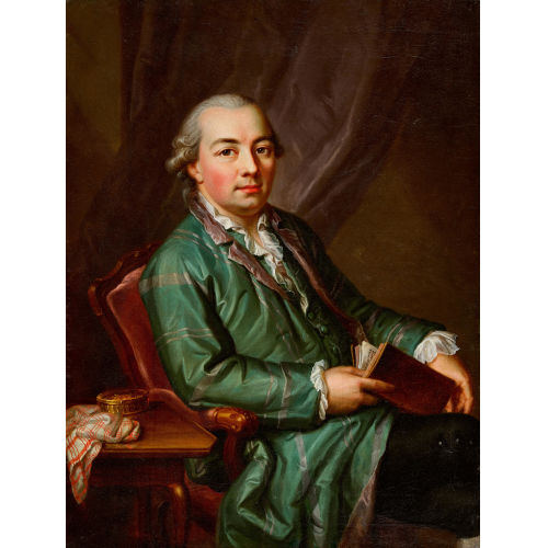 JAKOB EMANUEL HANDMANN : Dreiviertelportr�t von Johannes von Jenner (1735-1787) mit Buch (DOBIASCHOFSKY AUKTIONEN AG)