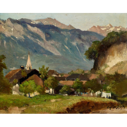 MARGUERITE MASSIP-LACOMBE : Berglandschaft (DOBIASCHOFSKY AUKTIONEN AG)