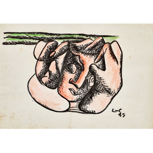 CHARLES-�DOUARD) LE CORBUSIER (EIGTL. JEANNERET : 'T�te entre deux mains' (DOBIASCHOFSKY AUKTIONEN AG)
