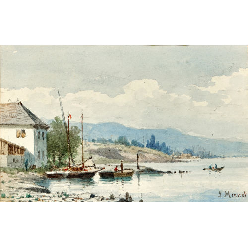 LOUIS MENNET : Au bord de l'eau (DOBIASCHOFSKY AUKTIONEN AG)
