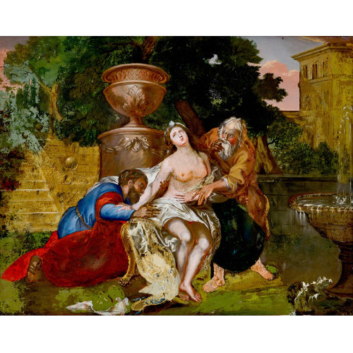 18./19. JH. ITALIEN : Susanna und die beiden Alten (DOBIASCHOFSKY AUKTIONEN AG)