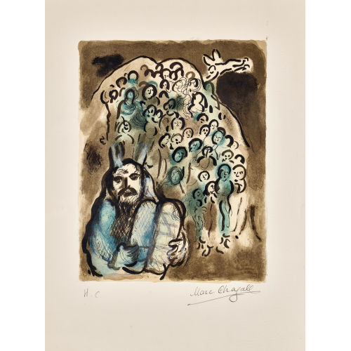 MARC CHAGALL : 'Mo�se et son peuple' (DOBIASCHOFSKY AUKTIONEN AG)